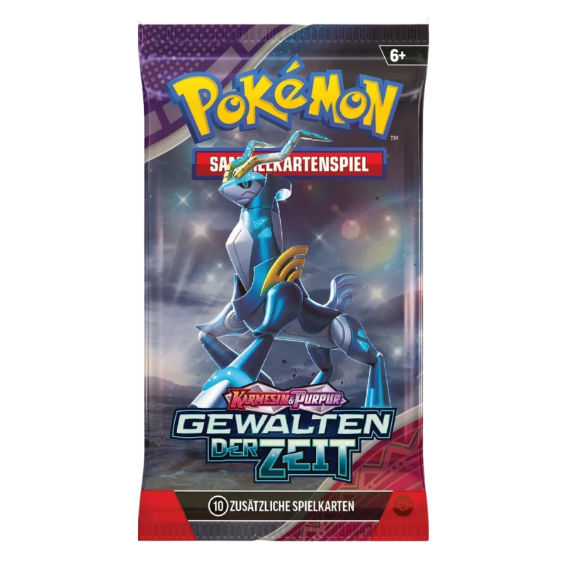 Pokémon Gewalten der Zeit Boosterpack auf Deutsch mit 10 Karten