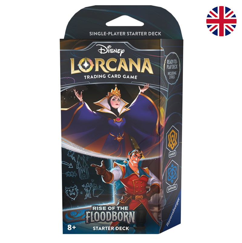 Disney Lorcana: Rise of the Floodborn - Starter Deck Amber and Sapphire Englisch