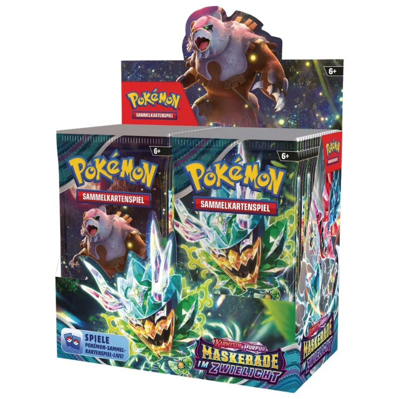 Pokémon Maskerade im Zwielicht Booster Display auf Deutsch mit 36 Boosterpacks