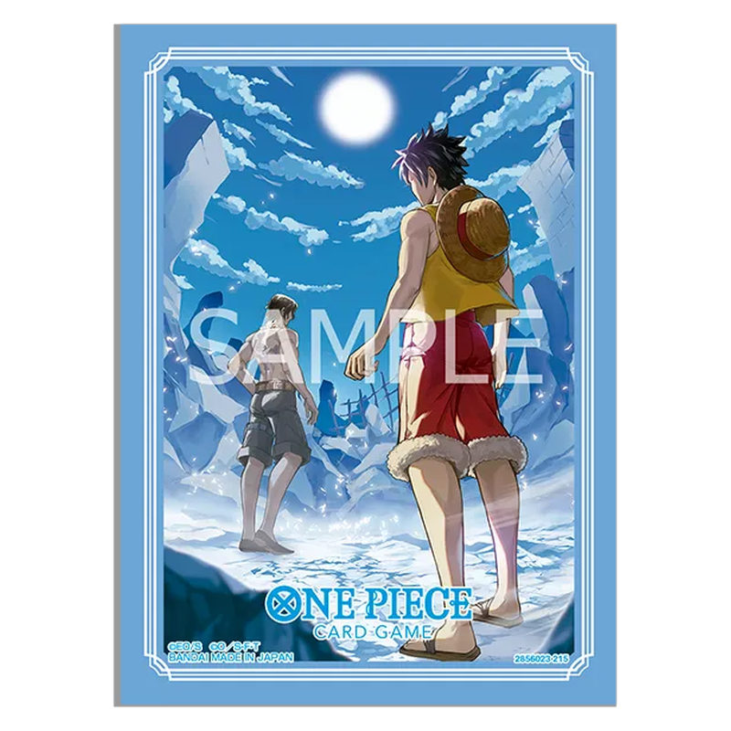 One Piece Official Card Sleeves Vol. 15 mit Luffy und Ace, 70 Kartenhüllen