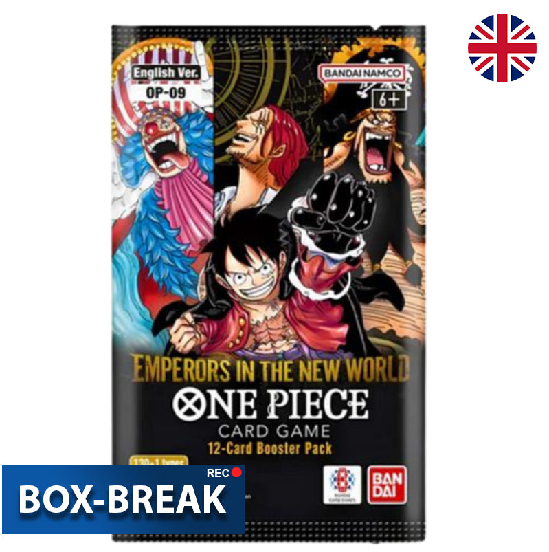 One Piece Card Game - The new Four Emperors OP-09 Englisch BOX-BREAK