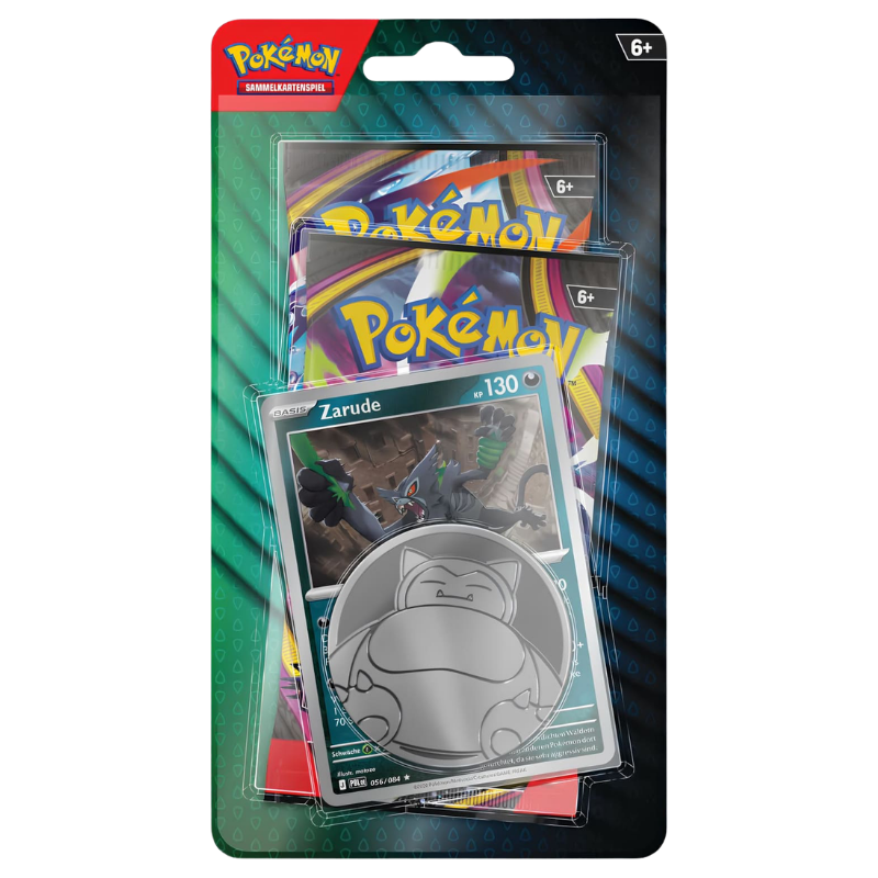 Pokémon 2-Pack-Blister mit holografischer Zarude-Promokarte, Münze und 2 Boosterpacks